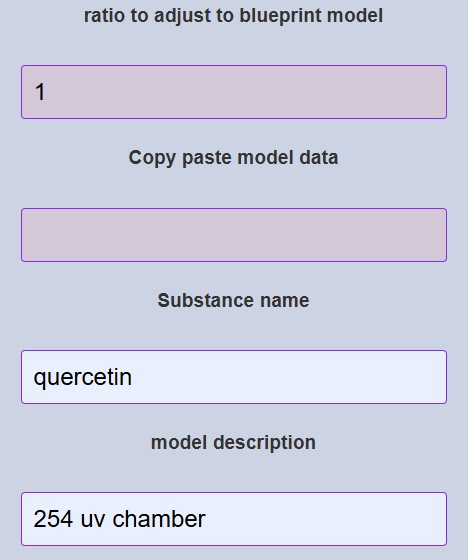 Setup model parameters